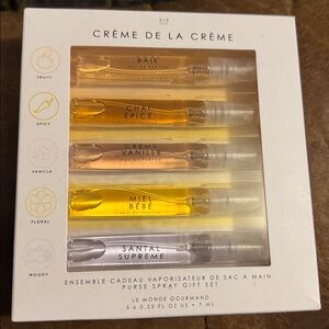 Le Monde Gourmand Fragrance Perfume Set of 5 Travel Sz Creme de La Creme New NWT